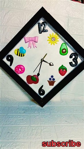 Time gets creative!⏰✨Turned a simple clock into a cute masterpiece with fun mini designs🌸#shorts#diy