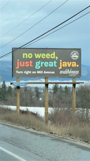 If you’ve ever driven into Enderby, you know the stretch folks call the Green Mile… Shop after shop after shop. So we thought we’d put up a sign for something a little different. Enderbeans Cafe and Frog Friendly Coffee — no weed… just great java. Fresh roasted coffee, made right here, and served with a smile. So next time you’re passing through, take the next turn for a real pick-me-up. Enderbeans Cafe — proudly pouring Frog Friendly Coffee! ☕️ Frog on 🐸 #FrogFriendlyCoffee #Coffee #OaxacanCof