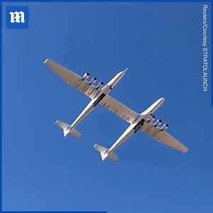 The world’s largest plane has taken its second ever test flight! ✈️ via Reuters | Daily Mail Video