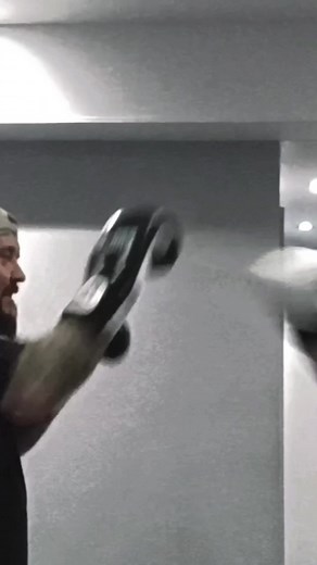 To be a role model you have to lead by example #dynamicstriking #familydojo #training #personaltraining #funtionaltraining #padworkdrills #combatsports | Firstdojo Martial Arts and Fitness Academy