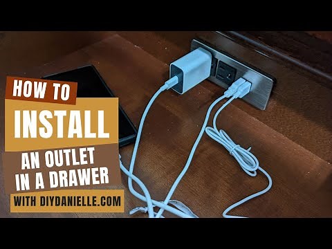 How to Add an Outlet to a Drawer | DIY Charging Station for Home Organization
