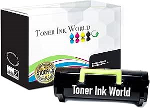 TIW Lexmark 501U, 50F1U00 Replacement Black Toner Cartridge for Lexmark MS610dn, Ms510, MS510dn, Ms610, MS610de, Ms610dn, MS610dtn Printers High Yield 20,000 Pages Printing, Home or Commercial Use.