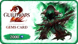 Guild Wars 2 Gems Card – 2000 Gems | Digital code | PC - Steam | Game Keys