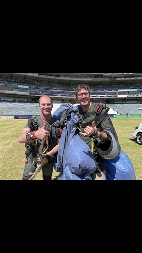 1 st Tandem Skydives into Wanderers Stadium…..#skydivetandemjohannesburg #skydiving #tandemskydiving