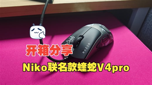 老霸道了！Niko联名款炼狱蝰蛇V4Pro开箱分享QAQ