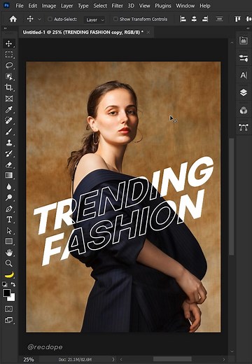 22K views · 485 reactions | Outline Text Effect in Adobe Photoshop #graphicdesign #photoshoptricks #tutorial #art #photoshop #designer #photography #tips #adobe #creative #photoshoptutorial #adobephotoshop | Recdope | Facebook