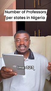 977K views · 16K reactions | Number of professors per state in Nigeria… | Unofficial Olas | Facebook