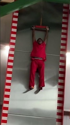 Man Screams Like A Girl On Steep Slide 😂