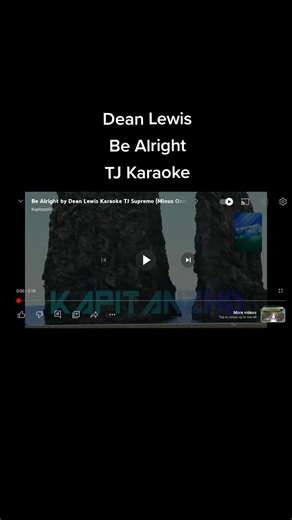 Dean Lewis - Be Alright TJ Karaoke #tjkaraoke #tjmediasupremo