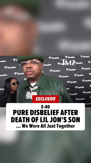 🚨 EXCLUSIVE: E-40, like all of us, is still reeling from the tragic and sudden loss of Lil Jon's son Nathan Smith, AKA DJ Young Slade ... and he had a heartfelt message for the mourning father when we caught up with him last night. 🙏 | TMZ