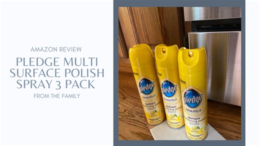 Watch Pledge Multi Surface Polish Spray 3 Pack Review on Amazon Live