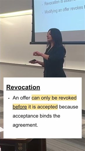 Contract Law: Revoking an offer.