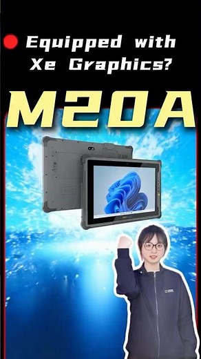 ONERugged M20A Rugged Tablet Powered by Intel Iris Xe | 4K Multi-Stream Industrial Performance