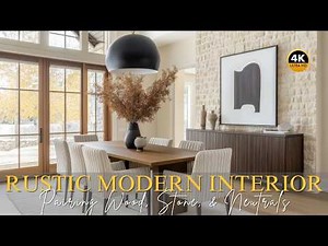 Rustic Modern Interior Color & Texture Guide: Pairing Wood, Stone, & Neutrals