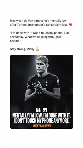 Van de Ven Speaks Out 💔