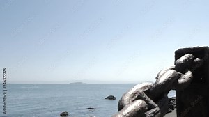 Golden Gate Bridge from Fort Point, San Francisco, California, United States of America, North America Stock Video