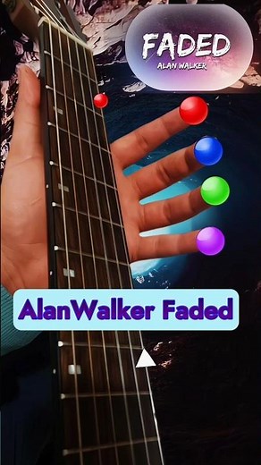 How to play Faded - Alanwalker Easy Guitar Tutorial