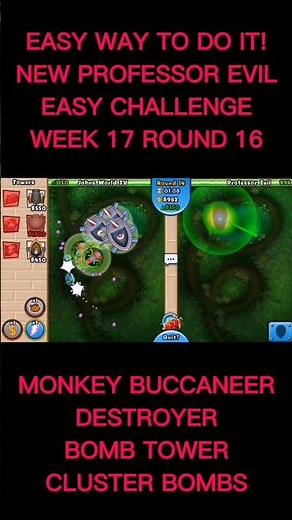 Easy Way to do it! New Professor Evil Easy Challenge Week 17 Round 16... 🐵