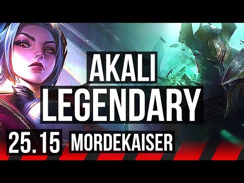 AKALI vs MORDEKAISER (TOP) | Legendary, 12/4/13 | KR Master | 25.15