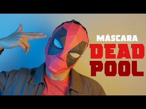 Cómo hacer una Máscara de Deadpool con Cartulinas - Momuscraft