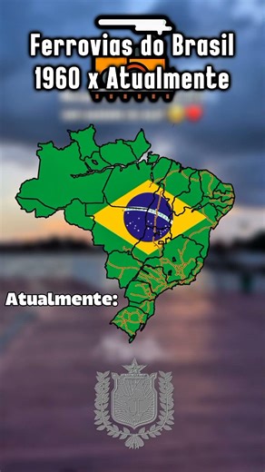 Ferrovias do Brasil #geografia #geoportal #geographythroughmaps #mapedbrasil