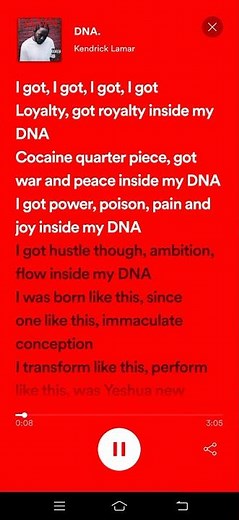 DNA Lyrics - Kendrick Lamar