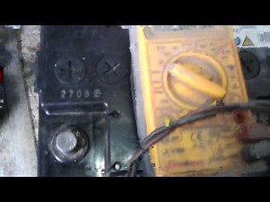 Reversed polarity on a car battery.