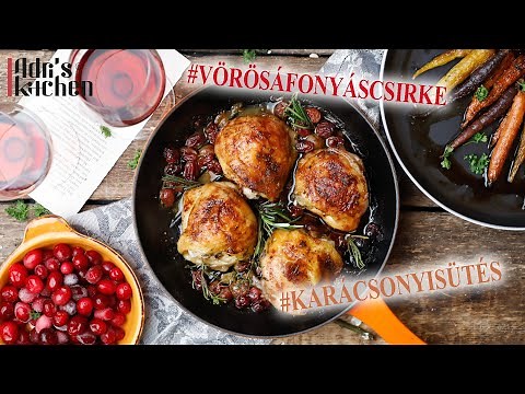 KARÁCSONYI VÖRÖSÁFONYÁS CSIRKECOMB BALZSAMOS RÉPÁKKAL