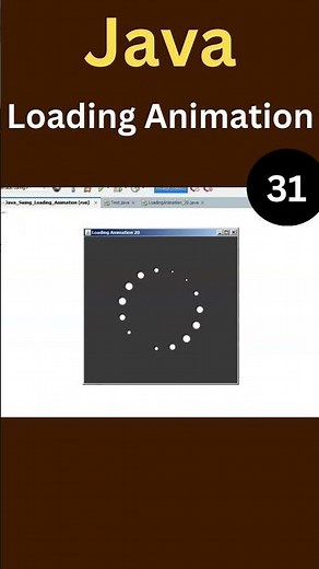 Java Swing: Create Beautiful Loading Circle Animation Using Timer