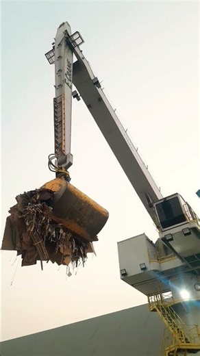 Massive Crane Unloading Paper Cargo | Ship to Port | Satisfying Heavy Work #ship #viral