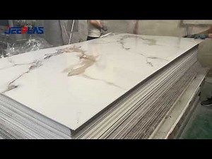 PVC UV Marble Sheet full production process 4X8 wall panel #homedecor #interiordesign #interior