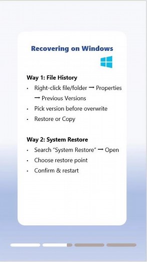 Overwrote Important Files? Here’s How to Get Them Back!#filerecovery #windowstips #macos