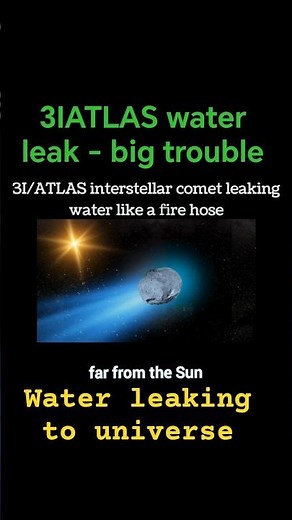 Breaking: 3I/ATLAS Water Leak Reveals Secrets of Alien Star Systems. 3I/ATLAS update today #3IATLAS