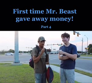 This was the first time Mr Beast gave away money in a video back in 2017! #mrbeast #givingback #helpingothers #helppeopleinneed #supportingothers