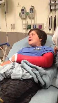 Walker broke his arm