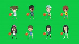 Kids Playing Animation On Green Screen Stock Footage Video (100% Royalty-free) 3510072545 | Shutterstock