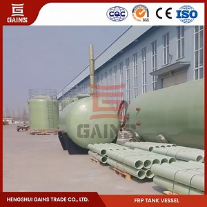 [Hot Item] Gains FRP Horizontal Cylindrical Tank Manufacturers Horizontal Glass Fibre Reinforced Plastic FRP Tank China Horizontal FRP Chemical Storage Tanks