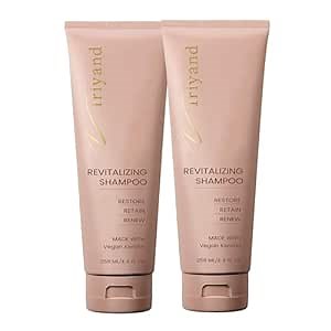 Revitalizing Shampoo for Men and Women: Clarifying Formula for Thinning Hair - Promotes Hair Growth, Vegan and Sulfate-Free, with Natural Citrus Aroma, 8.6 oz (2-pack, 8.6, Fl Oz)