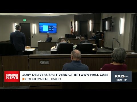 Split verdict in CDA town hall trial