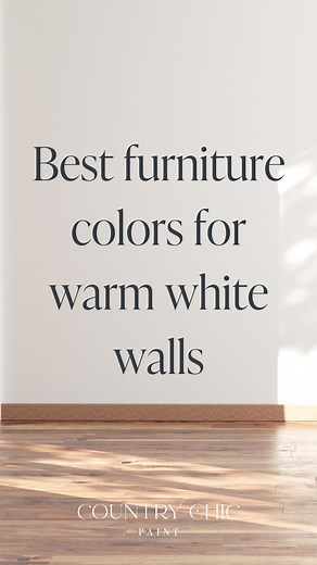What wall color should we do next? Best chalk furniture paint colors to suit warm white walls | How to choose chalk-style paint that will suit your wall color. Choosing the right chalk furniture paint color for your next furniture makeover can be hard. Not only does it need to be a color you love, but it has to work with the other colors that already exist in your space. We've come up with this guide to help you choose the best chalk furniture paint color to suit your walls. Find all of these pa