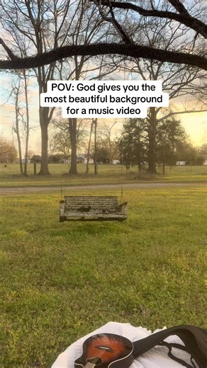 Pov: God gives the most beautiful background for a music video #nature #fypシ #sunset #musicvideos #alabama