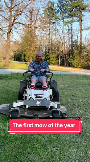 Excited Dads and the First Mow of the Year