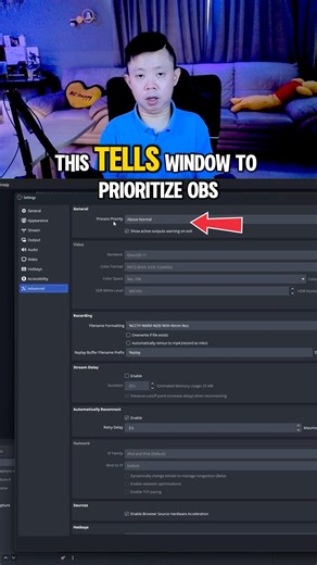 OBS Settings Are Correct But Still Laggy? This Fix Helps #obs #streaming #shorts