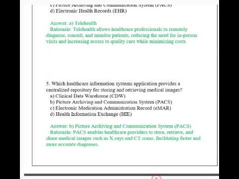 CMIS 4303 Healthcare Information Systems Application COMPLETED EXAM w/ RATIONALES 2026