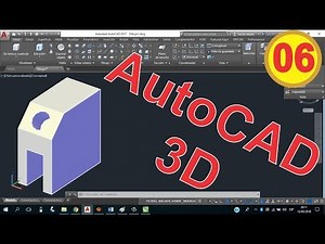 Video 06. AutoCAD 3D. Cómo seleccionar una cara para dibujo en 3D . 100% PRÁCTICO.