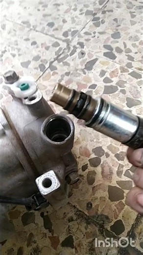 How to open AC compressor pressure sensor#automobile #mechanic#carrepair#accompressor