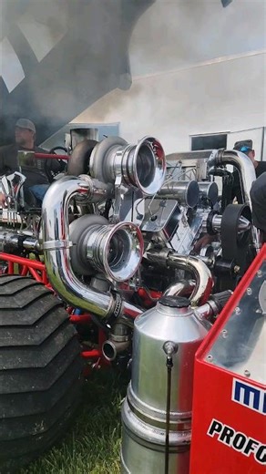 Triple Turbo Billet Duramax Super Stock "Cummins Killer" warms up at The Pullers Championship 2023