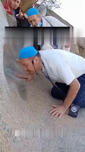 They kiss the ground believing Muhammad stepped there, but modern cement wasn’t even invented until around 1,200 years after he died. They are basically kissing someone else’s footprint.Stupidity knows no bounds.