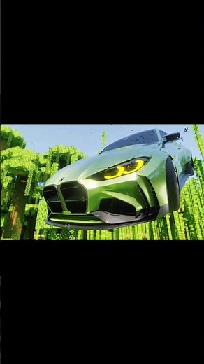 Minecraft But I add AMAZING BMW Mod #mincraftshort #minecraft #bmwm5