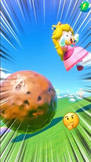 FUNNY SCREAM Princess Peach with Chocolate Monster #shorts #supermario #pargame